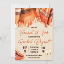 Flannel und Fizz Brautparty, Herbst, Orange