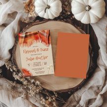Flannel und Fizz Brautparty, Herbst, Orange
