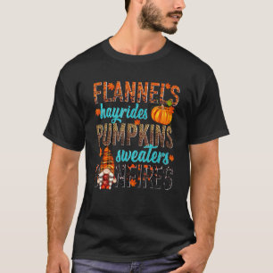 Flannels Hayrides Pumpkins Sweaters Bonfire Gewürz T-Shirt