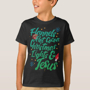 Flannels heiße Kakaoleuchten und Jesus T-Shirt