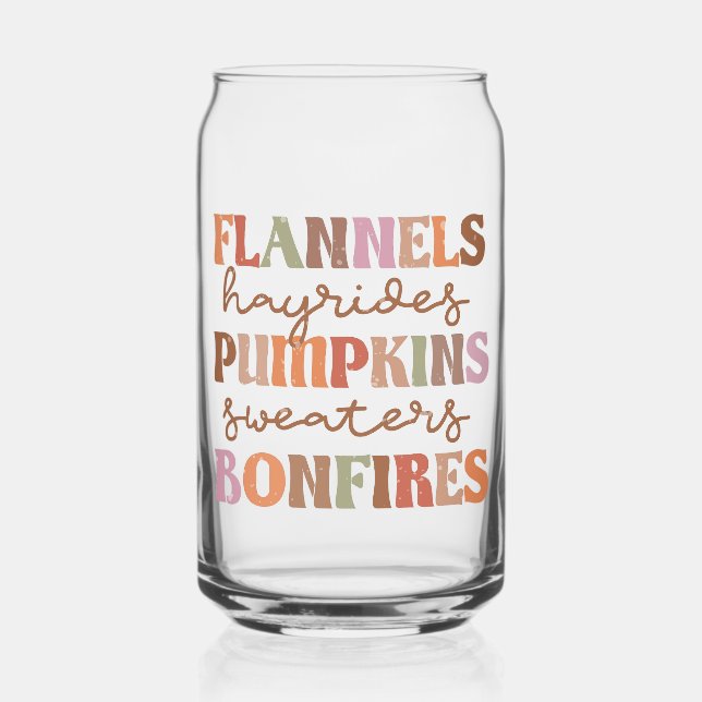 Flannels Pumpkins Bonfire Dosenglas (Vorderseite)