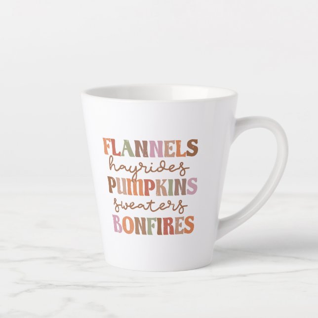 Flannels Pumpkins Bonfire Milchtasse (Rechts)