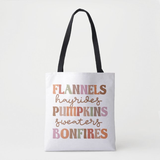 Flannels Pumpkins Bonfire Tasche (Vorderseite)