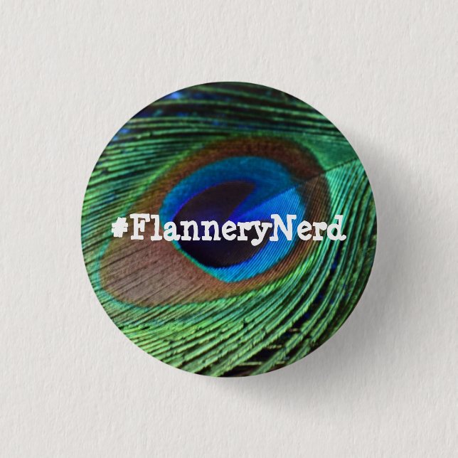 Flannery O'Connor-Knopf Button (Vorderseite)
