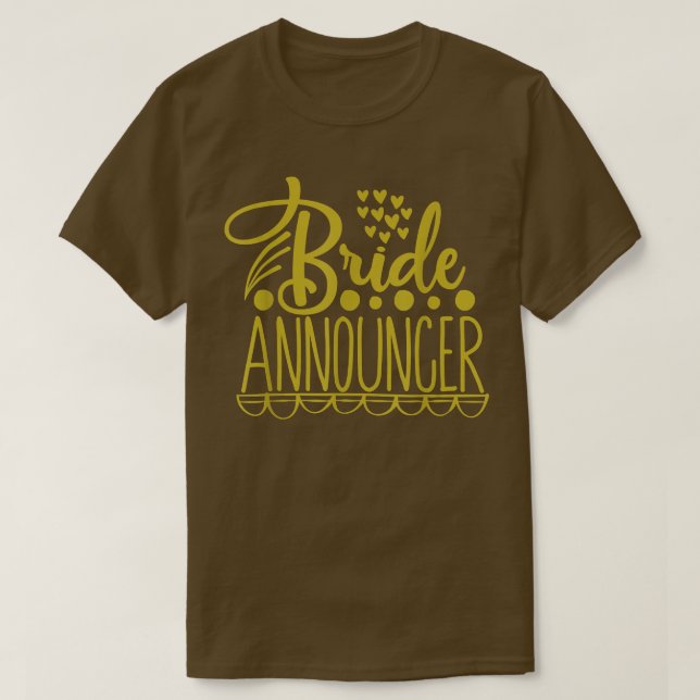 Flansch Announcer Wedding Party  T-Shirt (Design vorne)