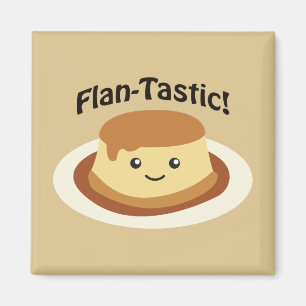 Flantastic! Niedlicher Flan Magnet