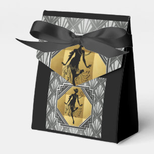 Flapper Art Deco Gatsby Small Zent Party Box Geschenkschachtel