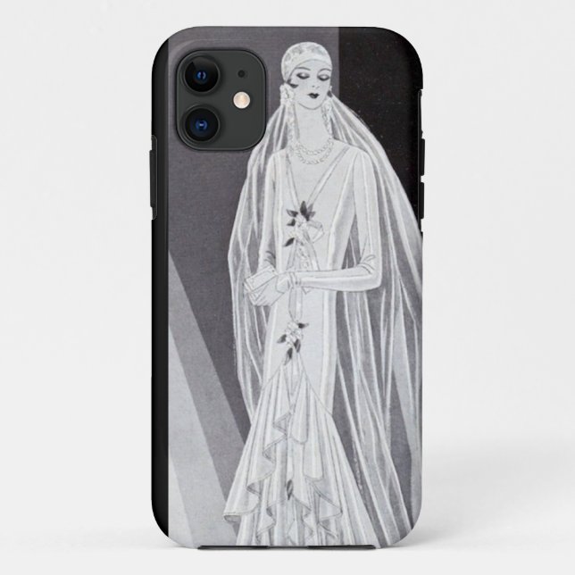 Flapper Bride Case-Mate iPhone Hülle (Rückseite)