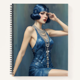 Flapper en Azul Notizbuch