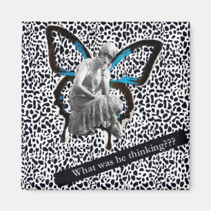 Flapper Girl - Aimant d'art modifié