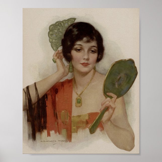 Flapper Girl Beautiful der 1920er Jahre Poster (Vorne)