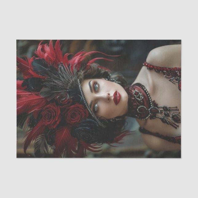 Flapper Girl der 1920er Jahre1 Seidenpapier (Vorderseite)