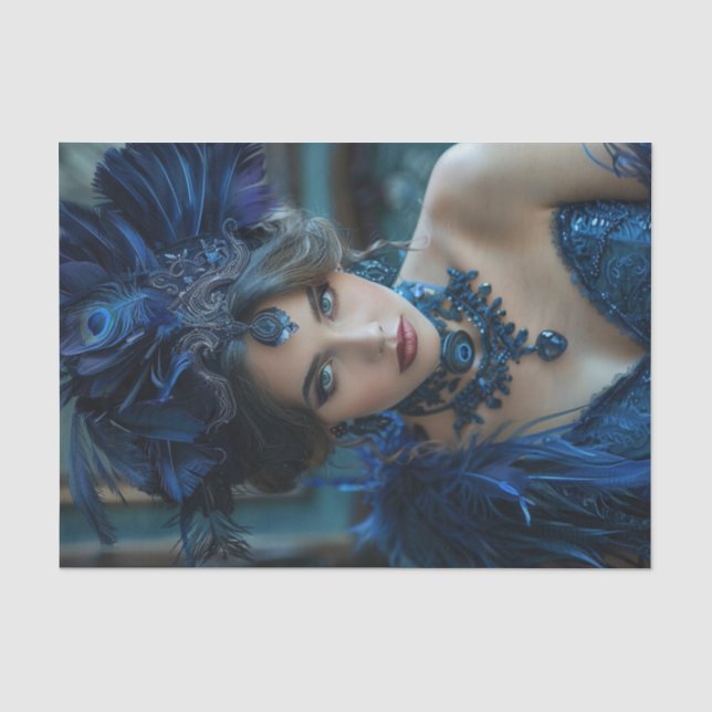 Flapper Girl der 20er Jahre3 Seidenpapier (Vorderseite)