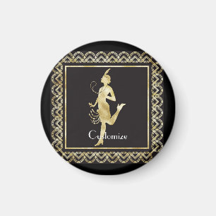 Flapper Girl Thunder_Cove der 1920er Jahre Magnet