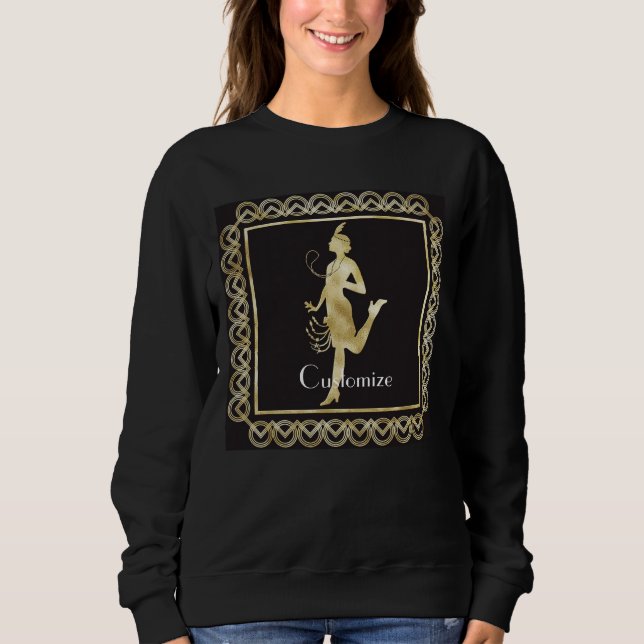 Flapper Girl Thunder_Cove der 1920er Jahre Sweatshirt (Vorderseite)
