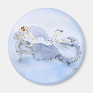 Flapper in Blau Magnet