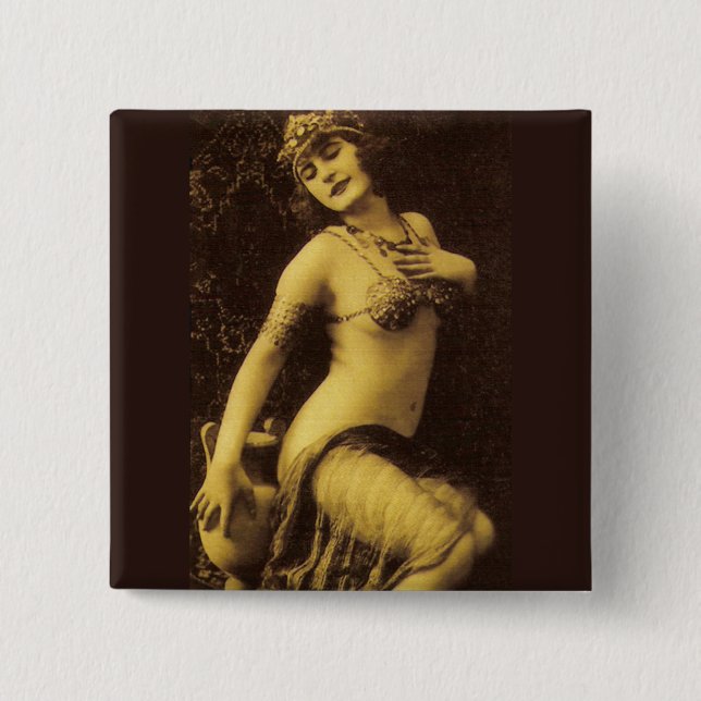 Flapper in Sepia 1 Button (Vorderseite)