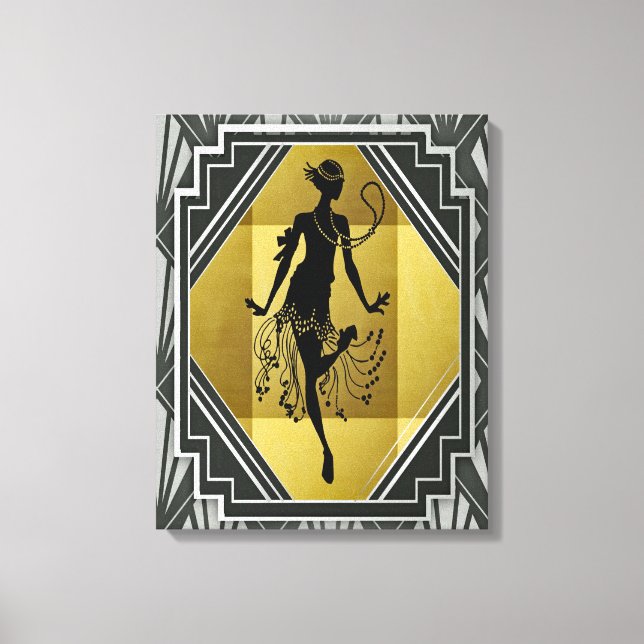 Flapper Leinwanddruck (Vorderseite)