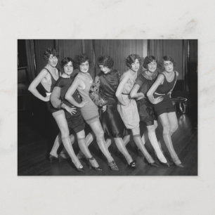 Flapper-Mädchen: 1925 Postkarte