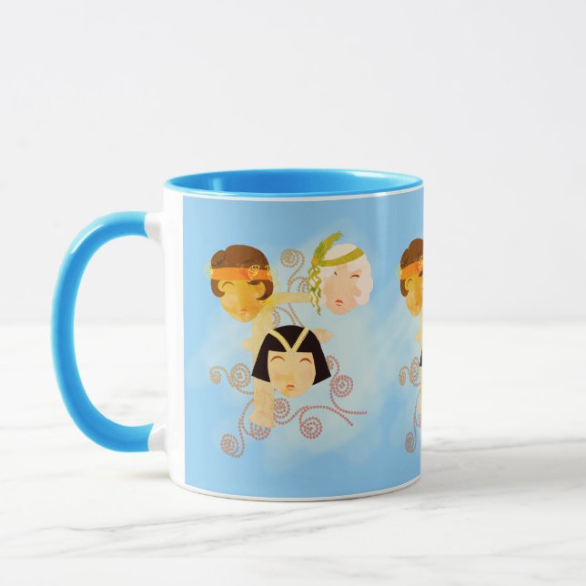 Flapper Mädchen der rießigen Zwanziger Tasse (Links)
