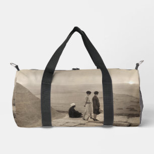 Flapper Mädchen Sonnenaufgang Pyramide des Cheops, Duffle Bag