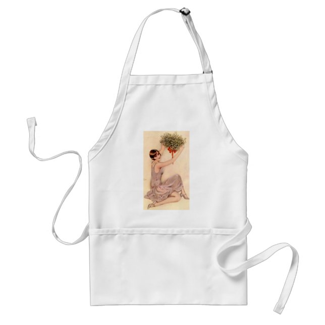Flapper mit Mistelzweig Schürze (Vorne)