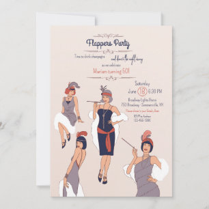 Flapper-Party Einladung