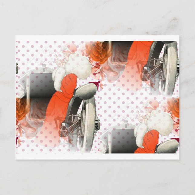 Flapper-Pünktchen Postkarte (Vorderseite)