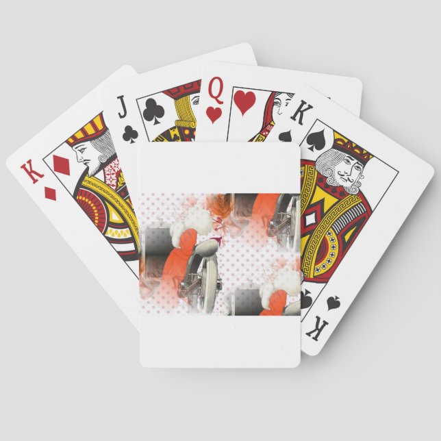 Flapper-Pünktchen Spielkarten (Rückseite)