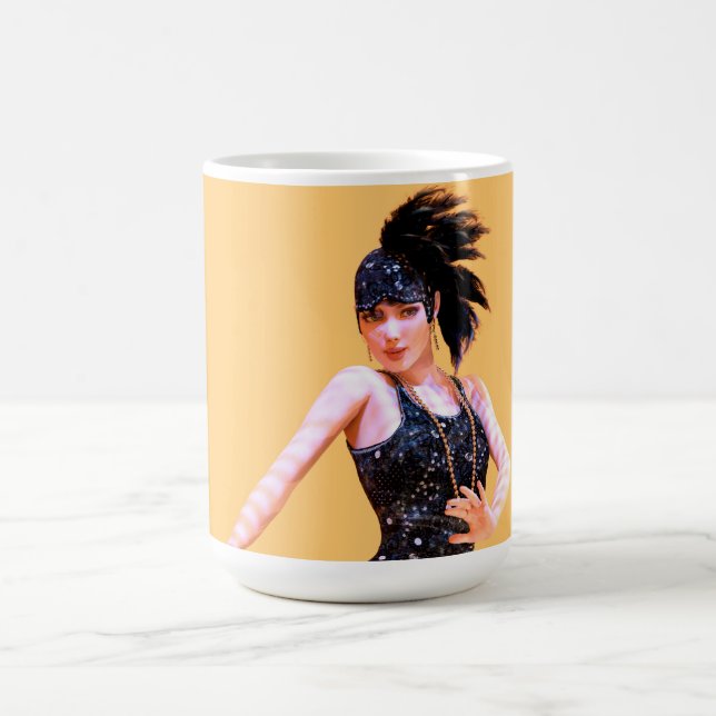 Flapper-Tanz Vintage Kaffeetasse (Mittel)