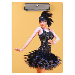 Flapper-Tanz Vintage Klemmbrett