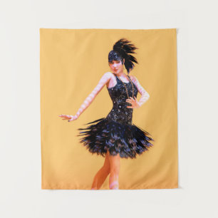 Flapper-Tanz Vintage Wandteppich