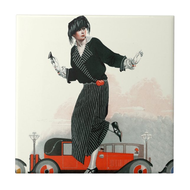 Flapper und Roadster Fliese (Vorderseite)