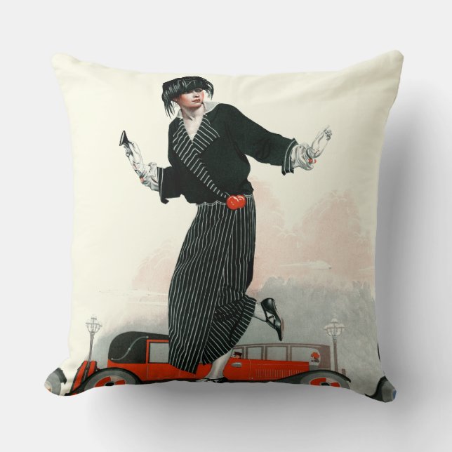 Flapper und Roadster Kissen (Vorderseite)