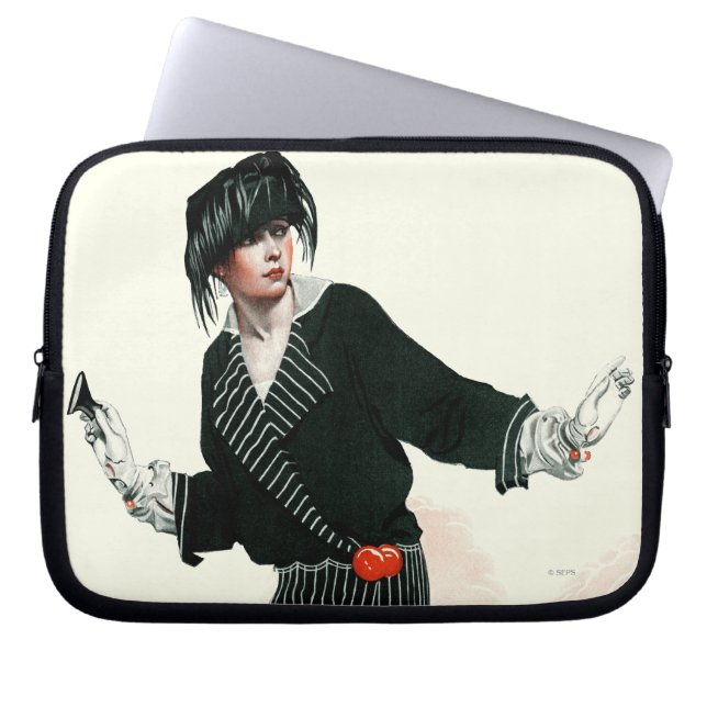 Flapper und Roadster Laptopschutzhülle (Vorderseite)