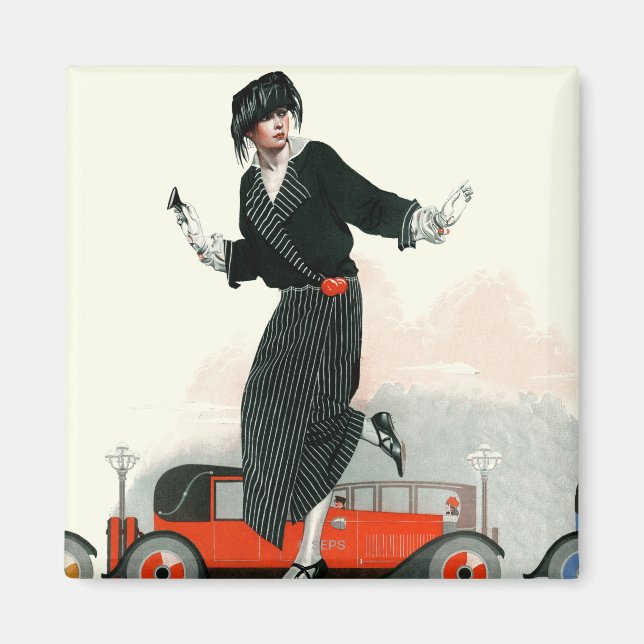 Flapper und Roadster Magnet (Vorne)