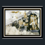 "Flappers take the Train" Art Deco Print 16 x 20 Poster<br><div class="desc">Einzigartiger Druck "Flappers Take the Train" 16 x 20</div>