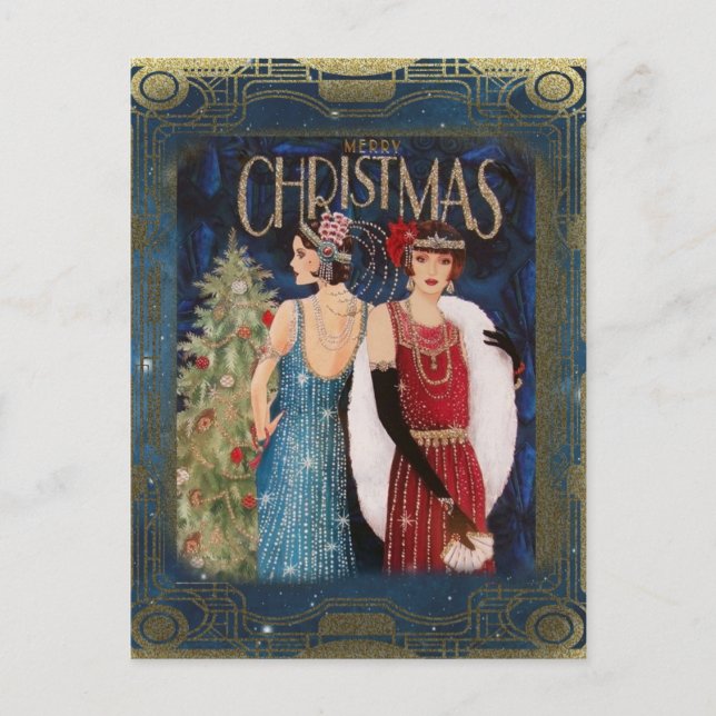 Flappers Vintage Weihnachten (Vorderseite)
