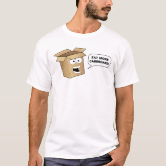 Flappy sagt, dass "essen Sie mehr Pappe " T-Shirt