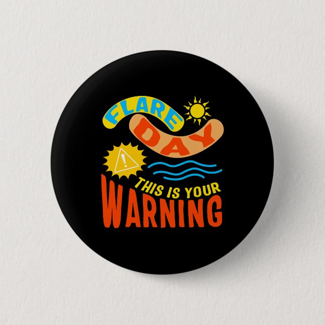 Flare Day Complex Regional Pain Syndrome Awareness Button (Vorderseite)