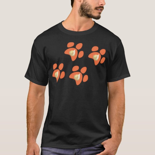 Flareon Pawprints T-Shirt (Vorderseite)