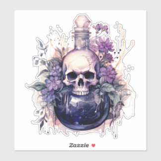 FLASCHE [1 lila] Aufkleber