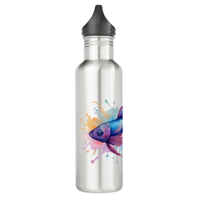 Flasche - Aquarellreihe: Betta Fish Edelstahlflasche (Links)
