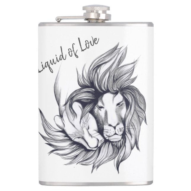 Flasche aus Liebe Flachmann (Vorderseite)