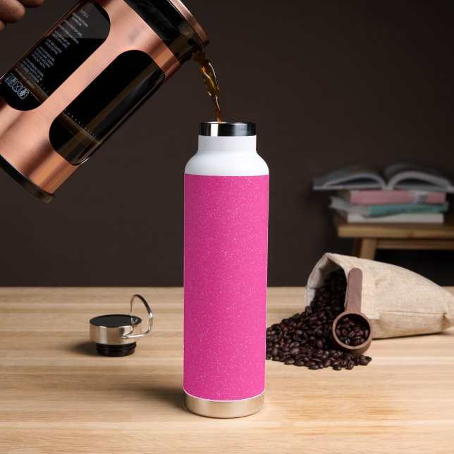 Flasche aus rosafarbenem Edelstahl (Kaffee)