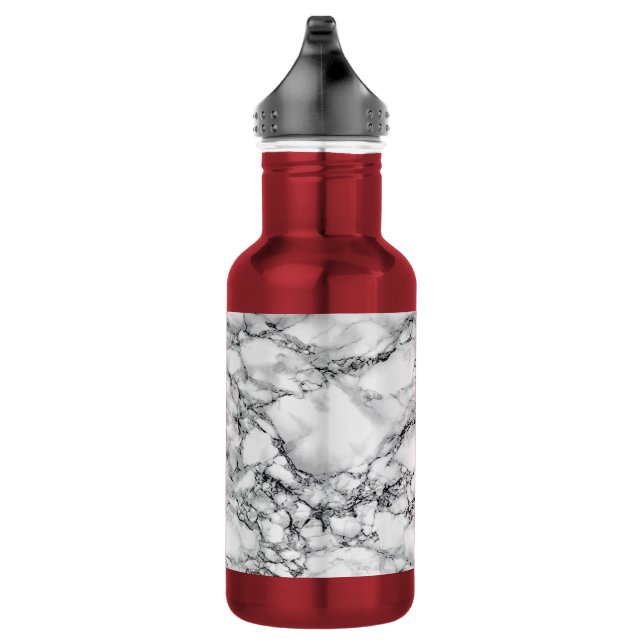 Flasche aus weißem Marmor Edelstahlflasche (Rechts)