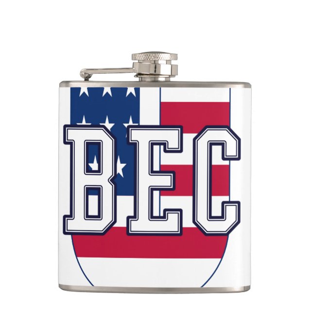 Flasche BEC U Flachmann (Vorderseite)