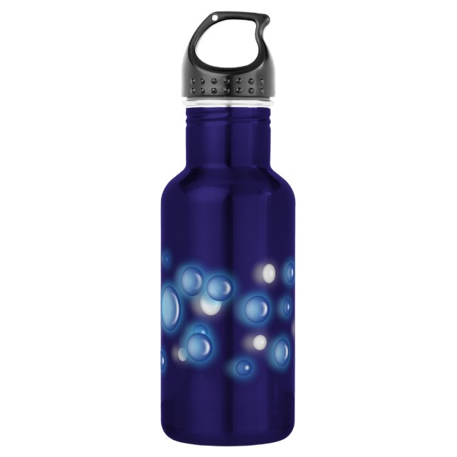 Flasche - Blasen (Horizont) Edelstahlflasche (Vorderseite)