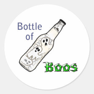 Flasche Boos Runder Aufkleber