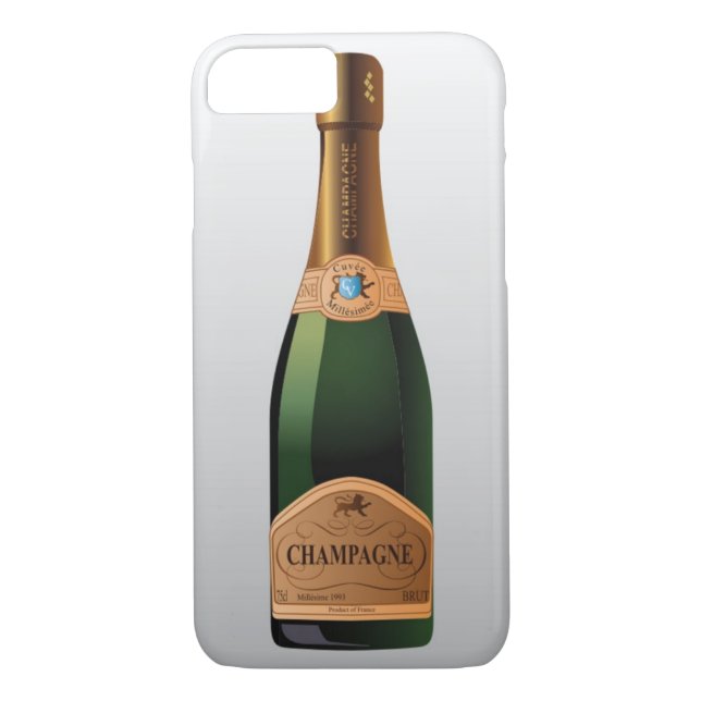 FLASCHE CHAMPAGNE Case-Mate iPhone HÜLLE (Rückseite)